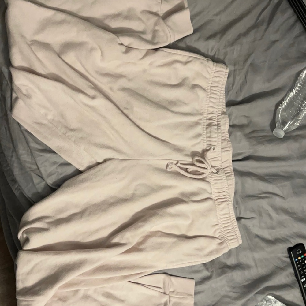 Very light pink joggers size XL